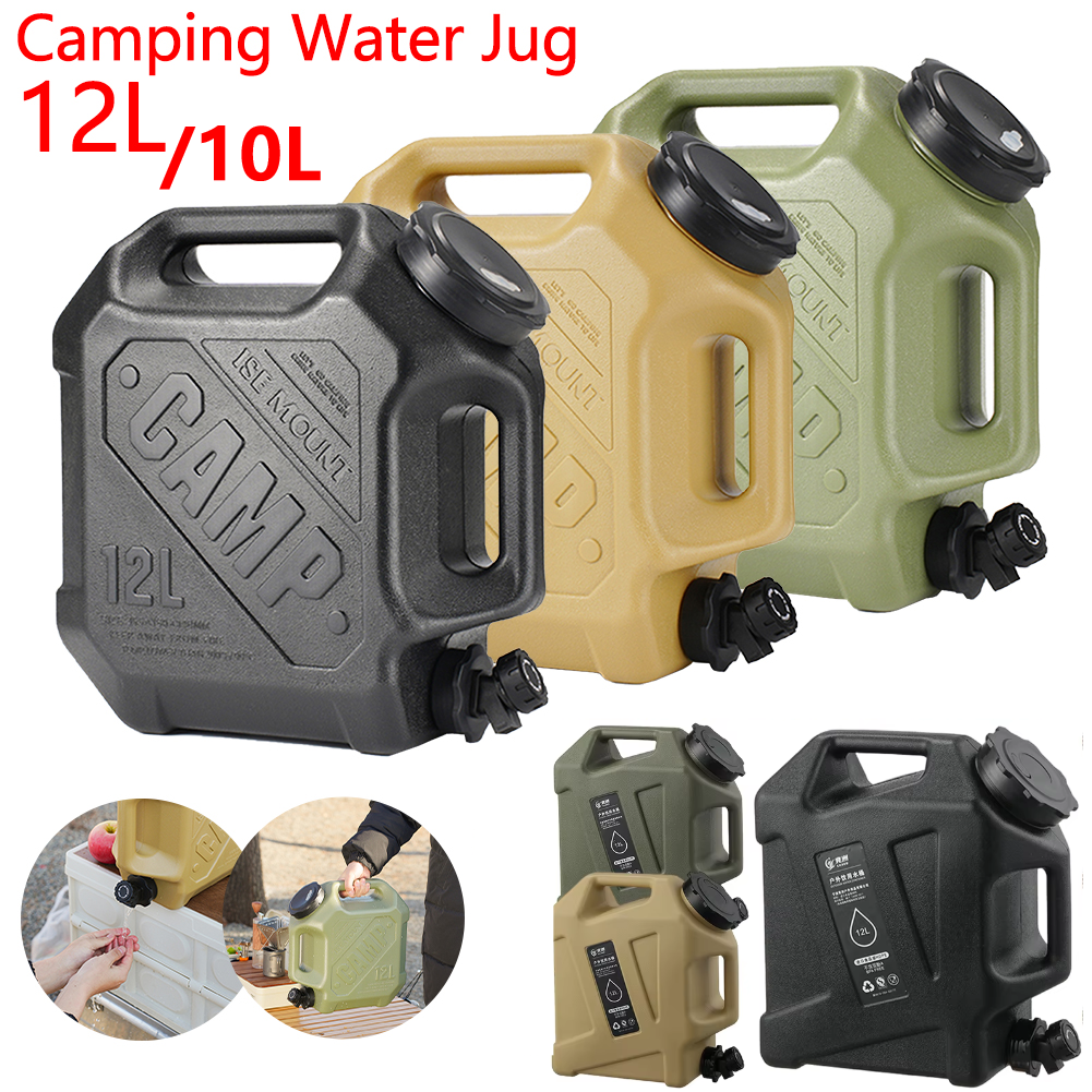 Camping Cooking Pot Large - 5-10L Water Storage Container with Faucet