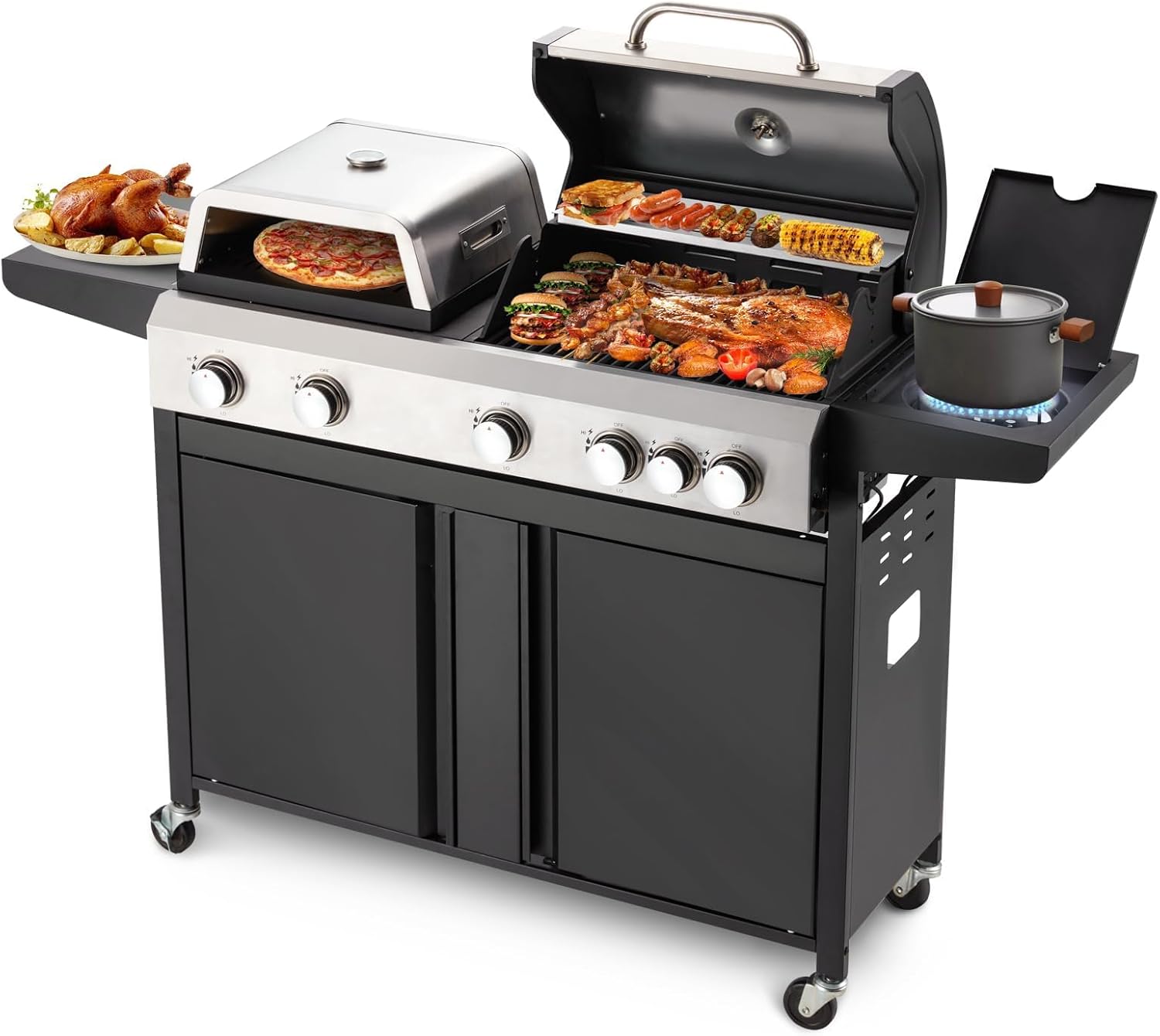 Camping Cooking Cast Iron - Tabletop Cast Iron Flat Top Griddle