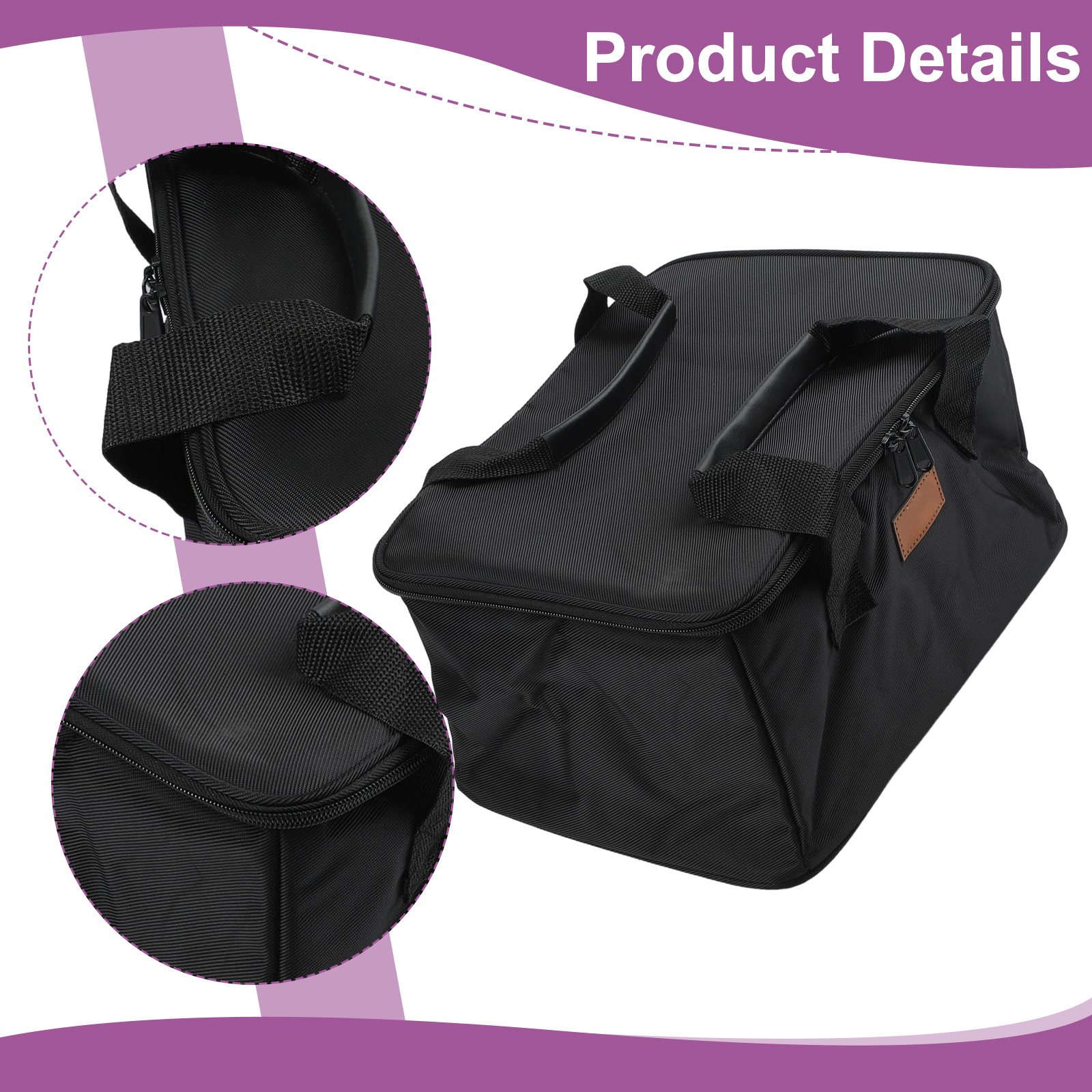 Camping Cooking Organizer - Black Insulated Picnic Set Multi-functional Camping