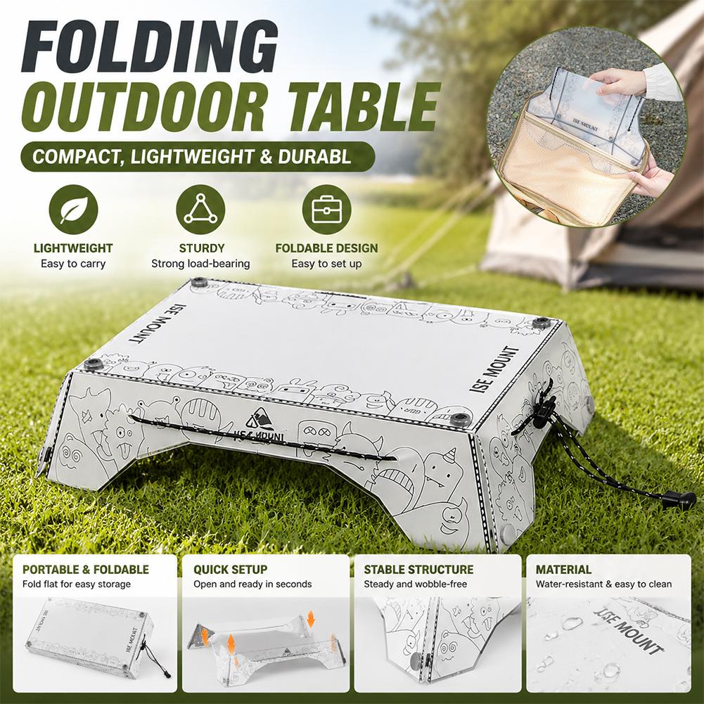 Camping Cooking Plate - Portable Multi Folding Camping Table PP