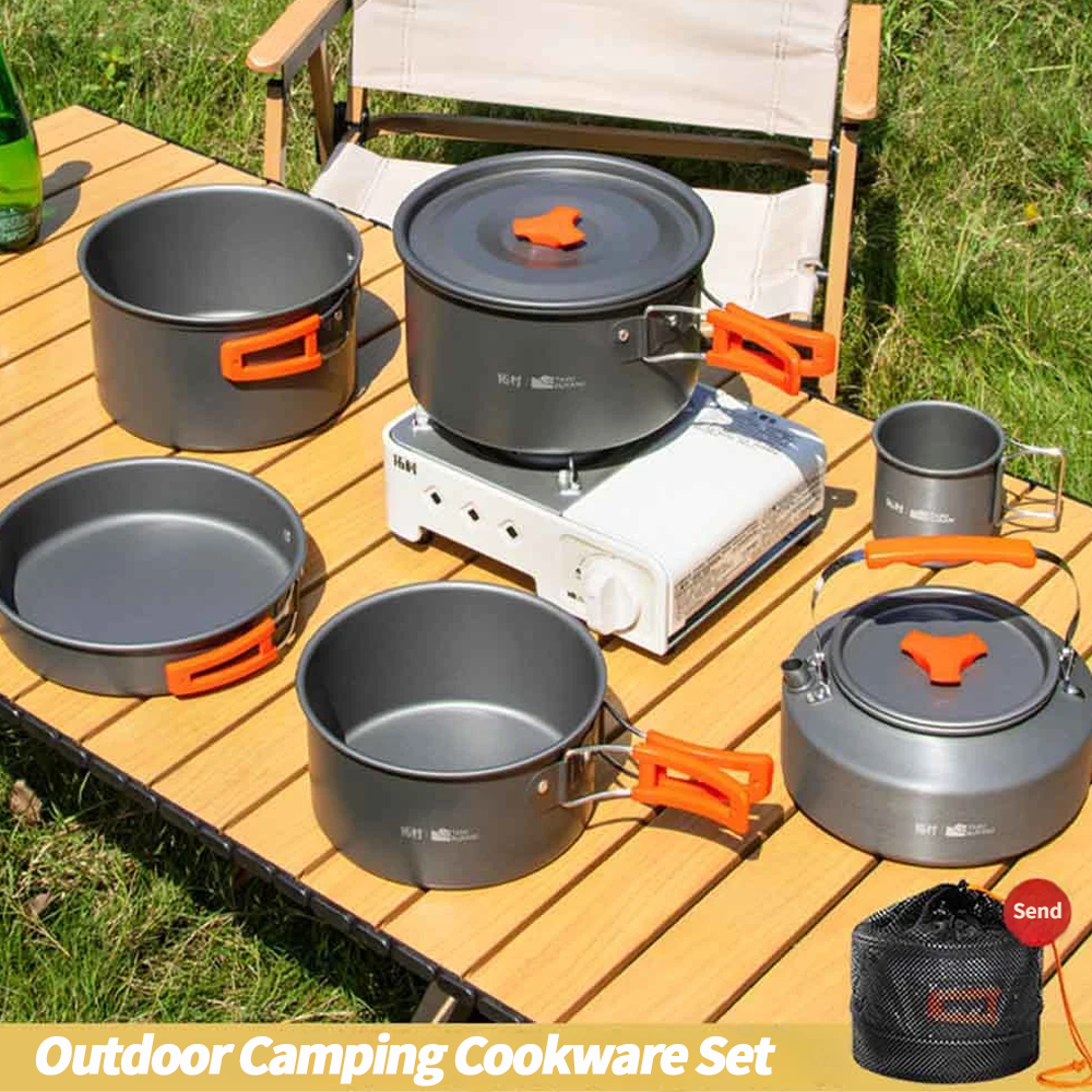 Camping Cooking Table With Storage - Camping Cookware Set Outdoor Cooking Ultralight