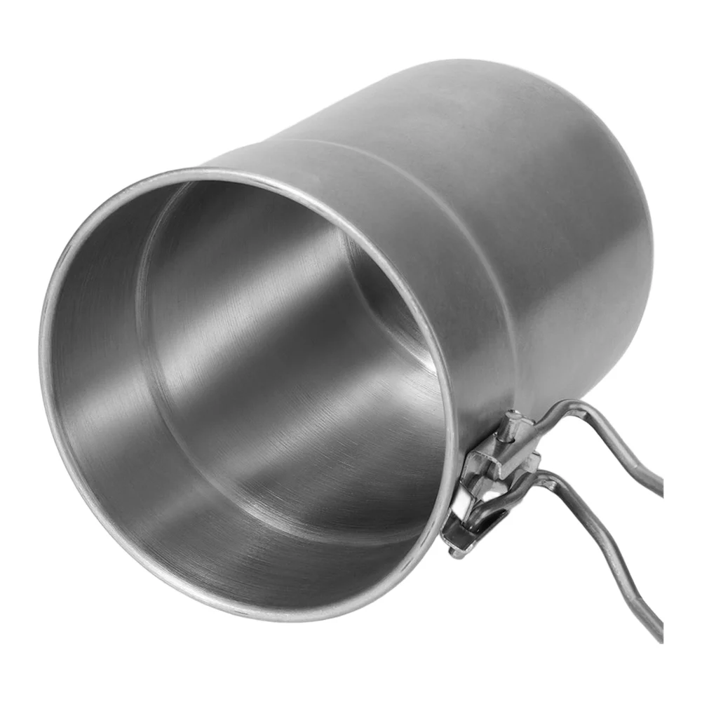 Camping Cooking Pot With Lid - Camping Coffee Cup 1L Stainless Steel