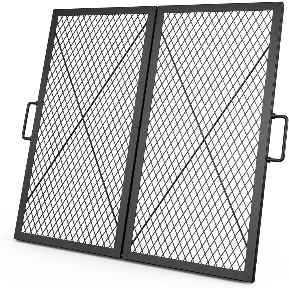Camping Cooking Grate - Portable 30-Inch Square Camping Grill Grate