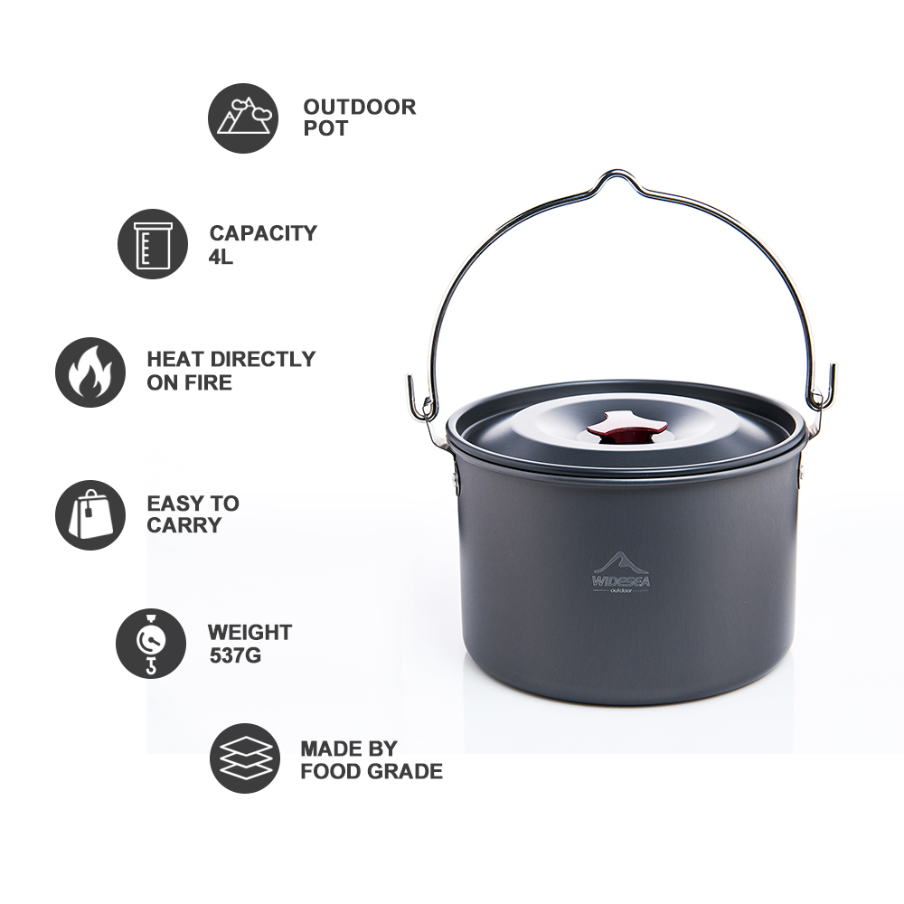 Widesea Hard Anodized Aluminum – обзор и цена Camping Cooking Gear