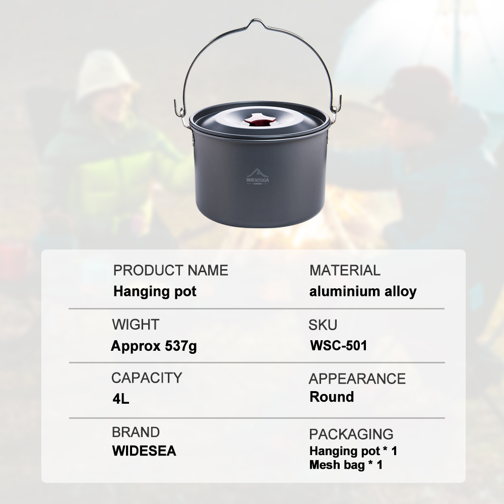 Widesea Hard Anodized Aluminum – обзор и цена Camping Cooking Gear