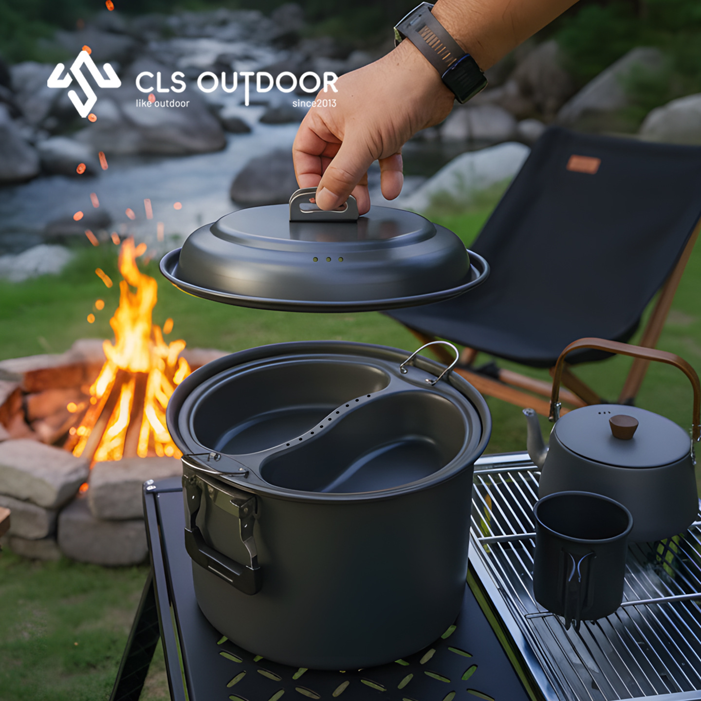 6.5L Large Capacity Mandarin D – обзор и цена Camping Cooking Pot Large