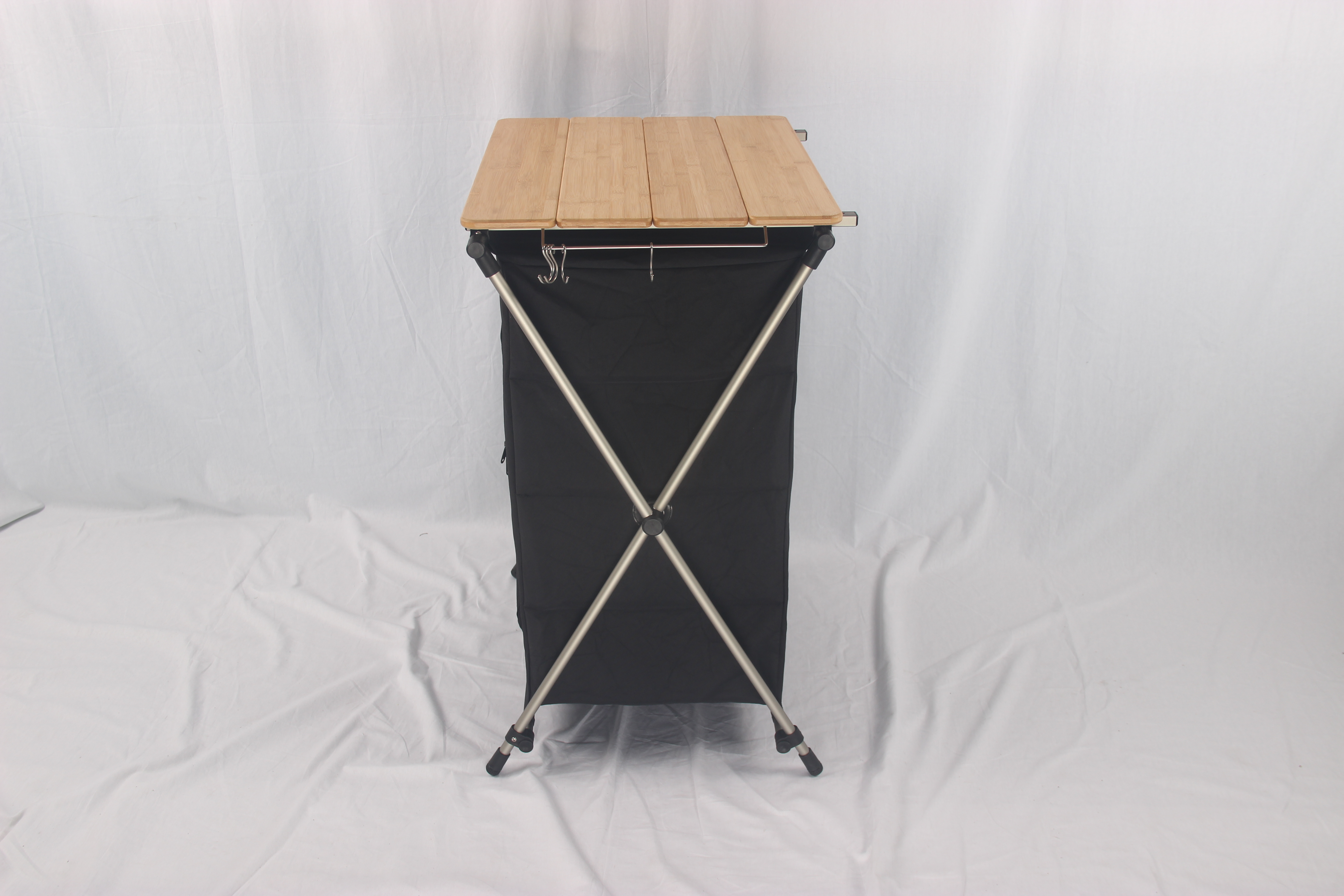 Outdoor camping solid wood bee – обзор и цена Camping Cooking Table With Storage