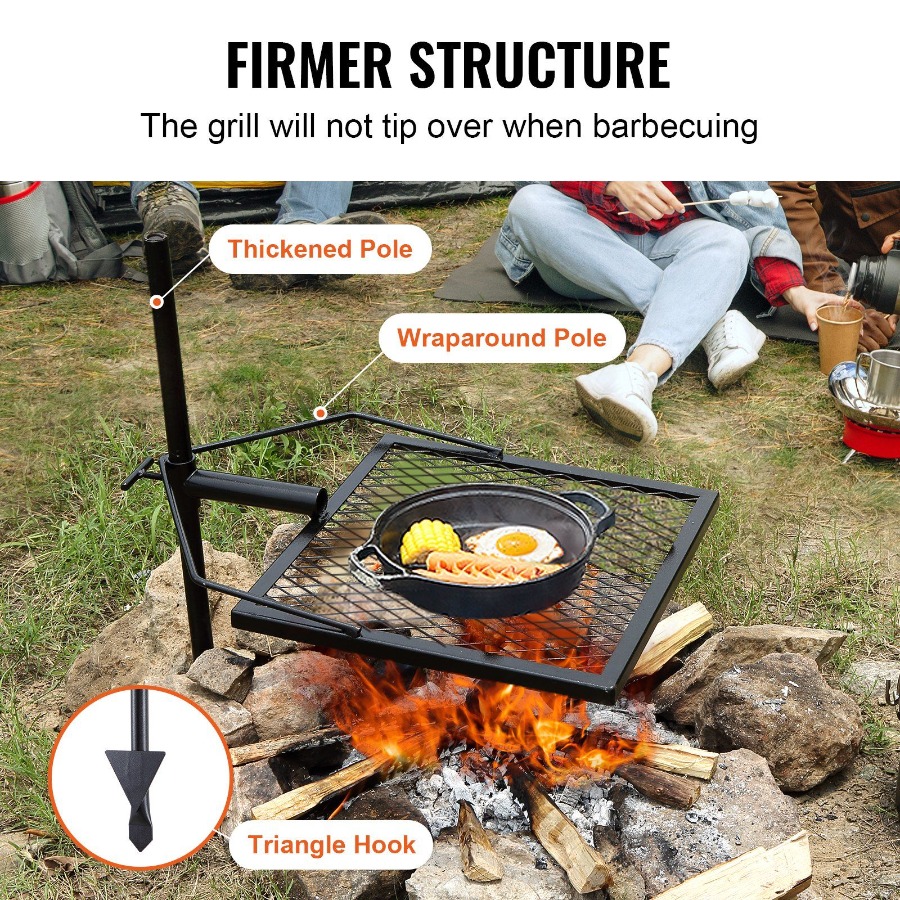 Swivel Campfire Grill for Fire – обзор и цена Camping Cooking Grate