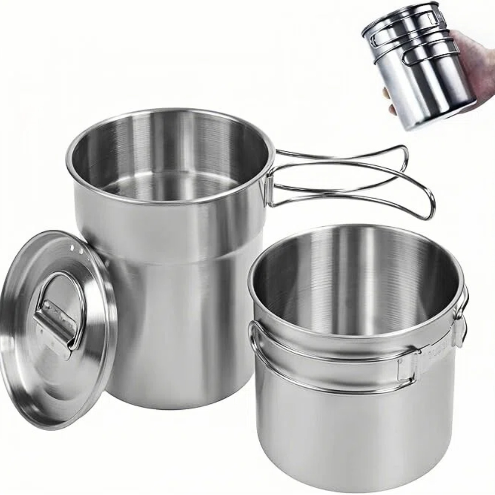 Foldable Camping Cups Mugs Cam – обзор и цена Camping Cooking Pot With Lid