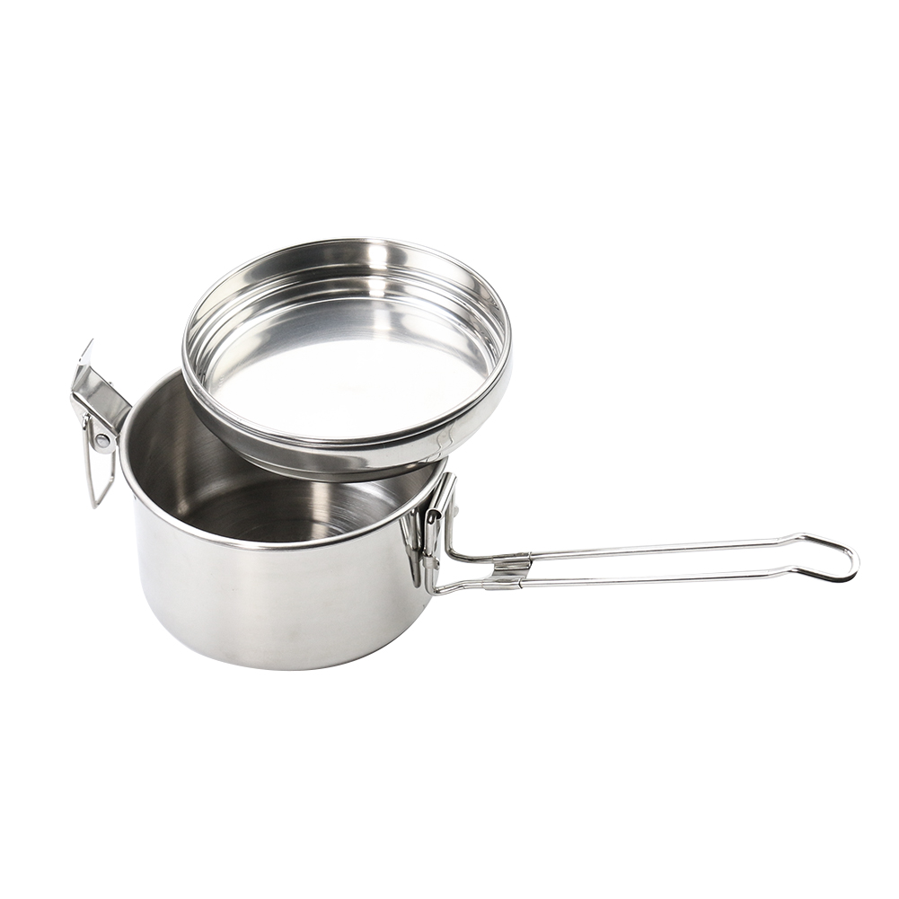 Stainless Steel Camping Hangin – обзор и цена Camping Cooking Pot With Lid
