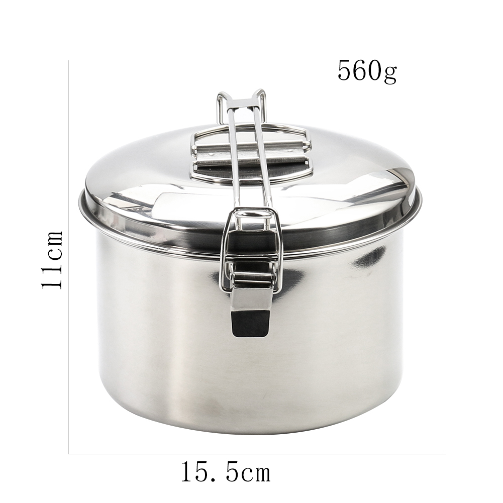 Stainless Steel Camping Hangin – обзор и цена Camping Cooking Pot With Lid