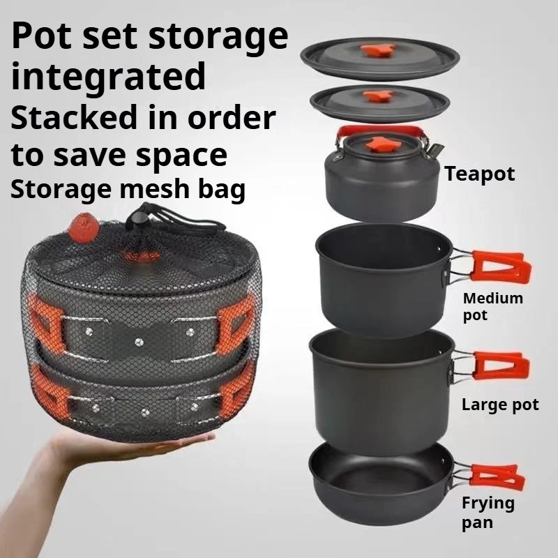 Portable Large Capacity Pot Co – обзор и цена Camping Cooking Pot Large