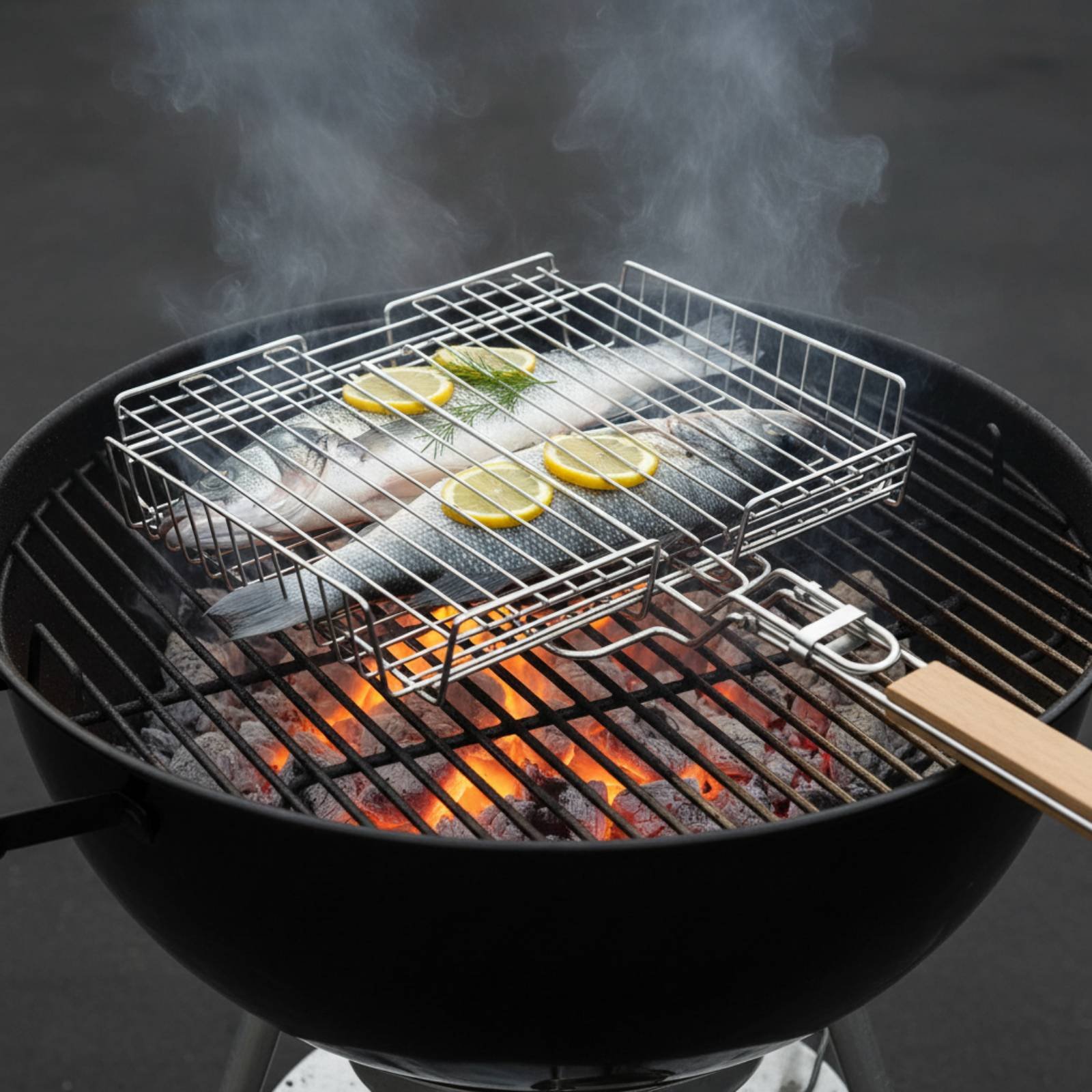 Wood Handle Grill Basket Porta – обзор и цена Camping Cooking Gear