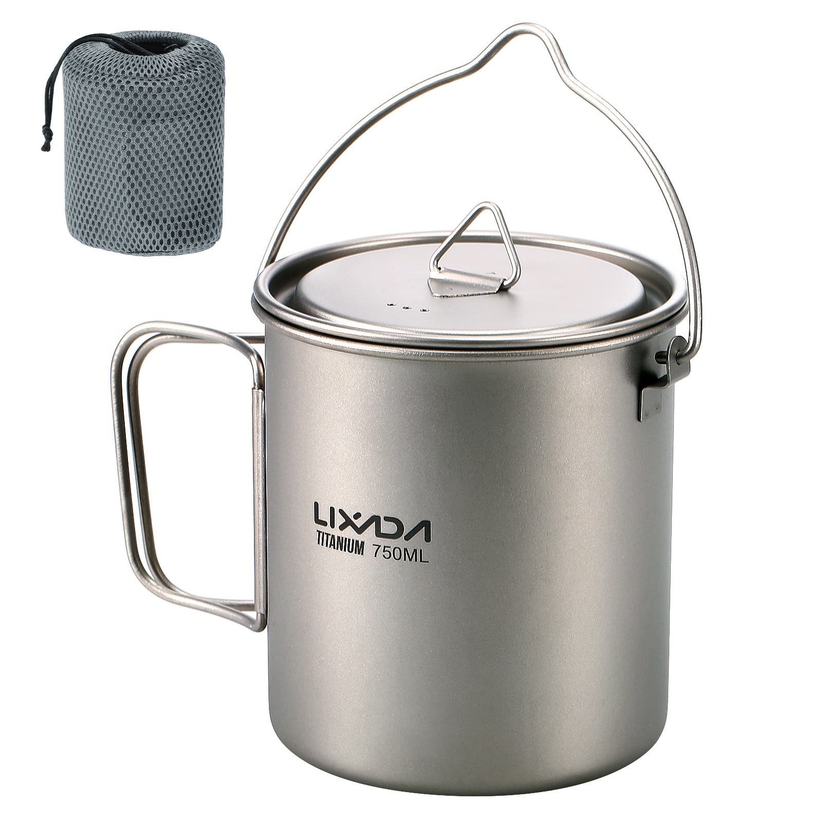Ultralight 300ml/750ml Titaniu – обзор и цена Camping Cooking Pot With Lid