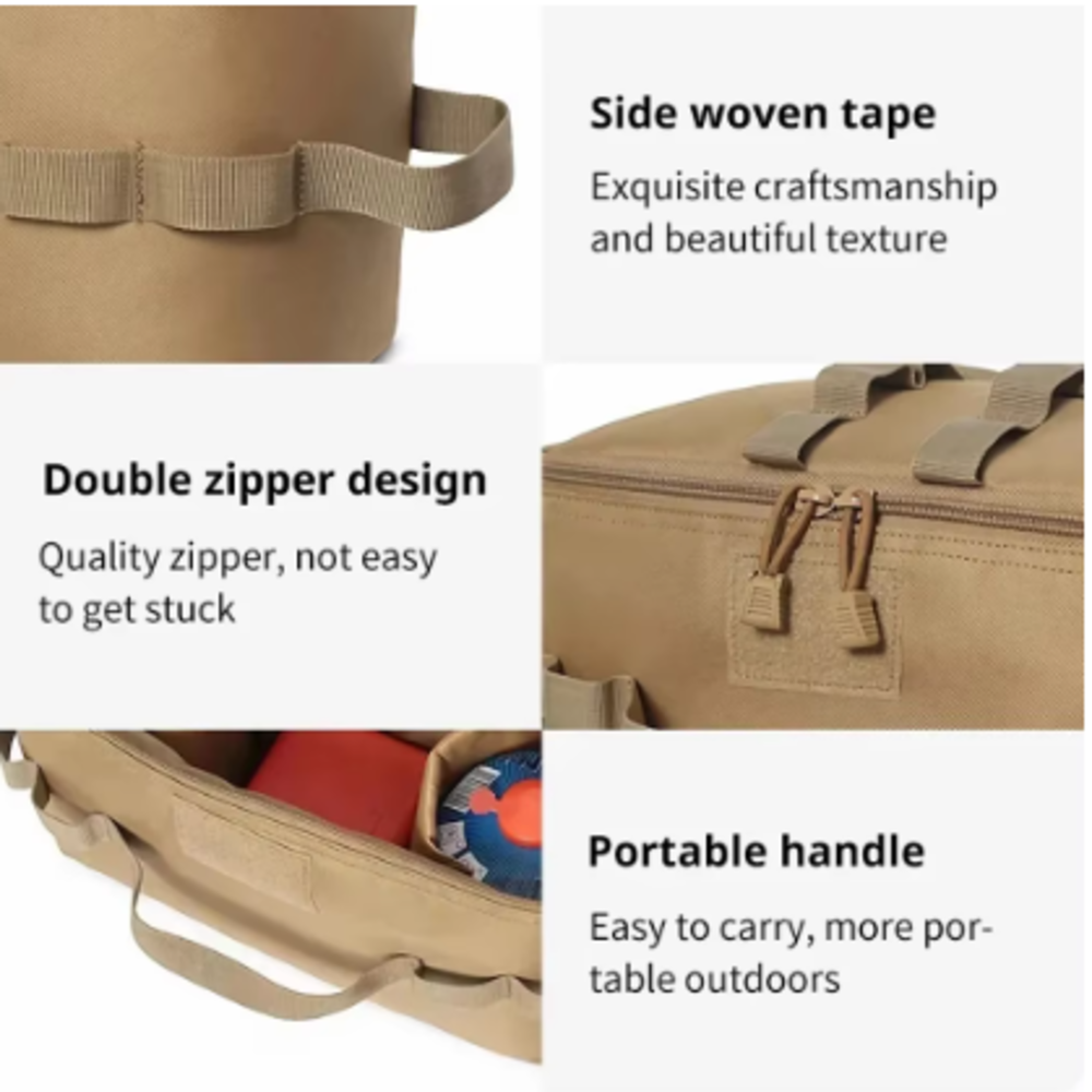 Outdoor Camping Gas Tank Stora – обзор и цена Camping Cooking Organizer
