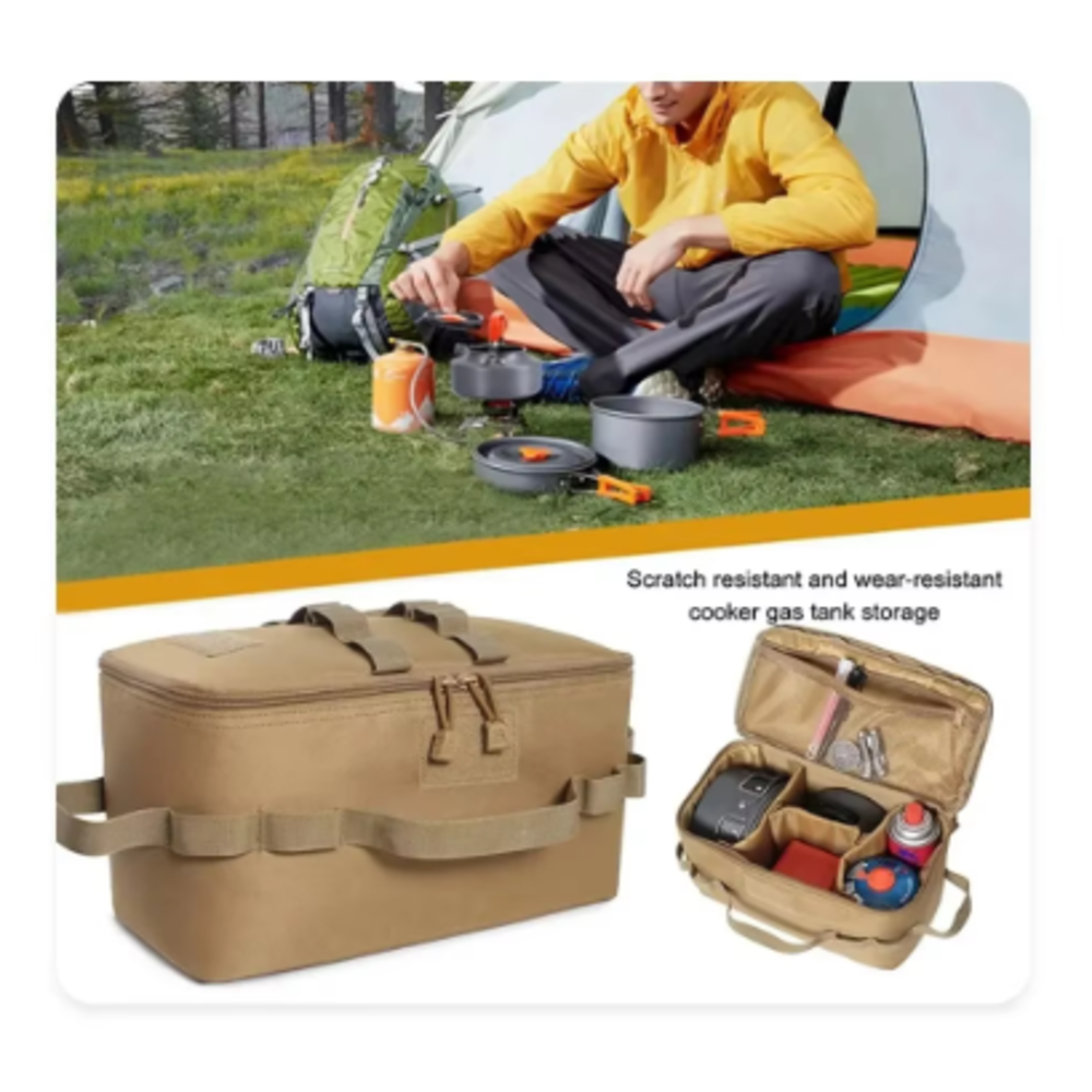 Outdoor Camping Gas Tank Stora – обзор и цена Camping Cooking Organizer