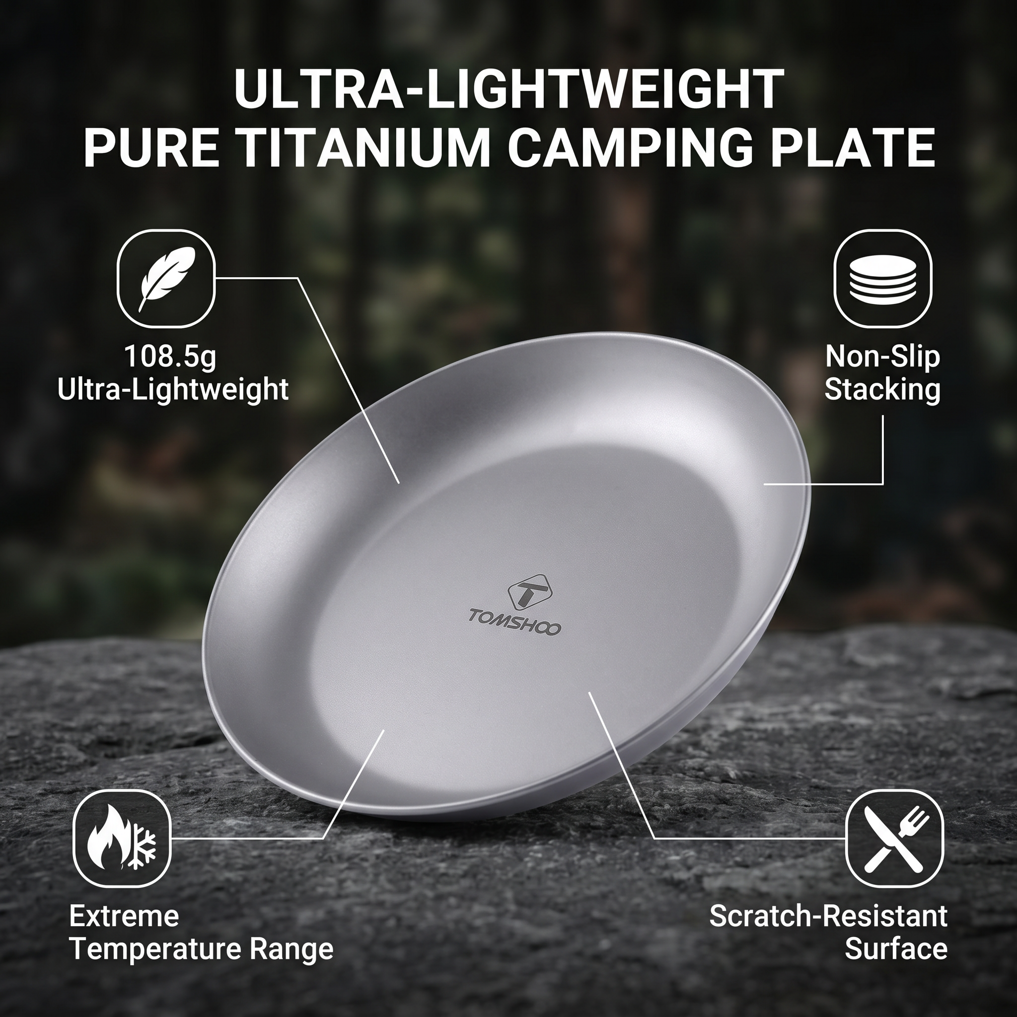 Portable Titanium Round Campin – обзор и цена Camping Cooking Dishes