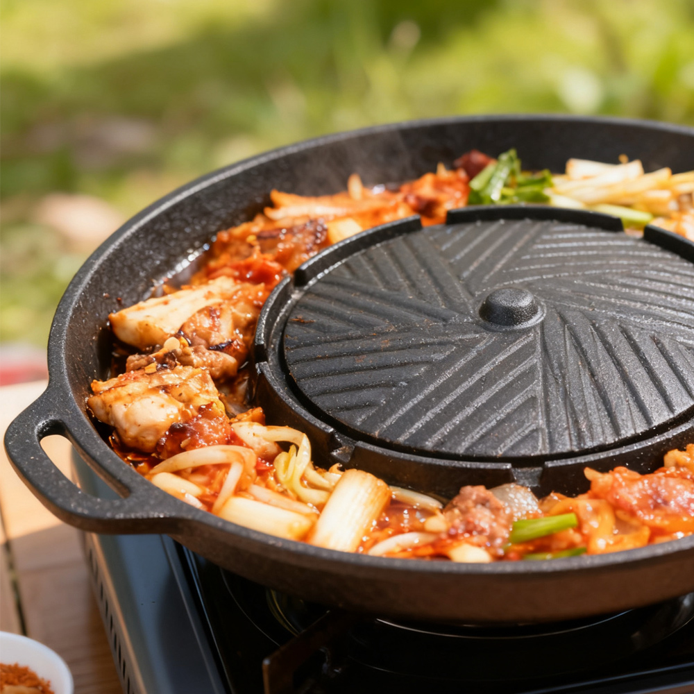 KOSUN Korean BBQ Grill Pan 2 i – обзор и цена Camping Cooking Dishes
