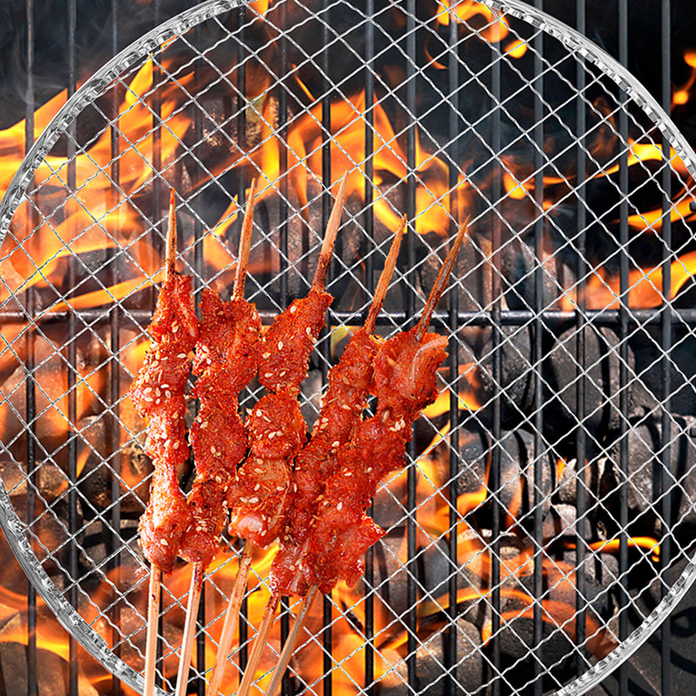 10Pcs Bbq Grill Mesh Fire Pit  – обзор и цена Camping Cooking Grate