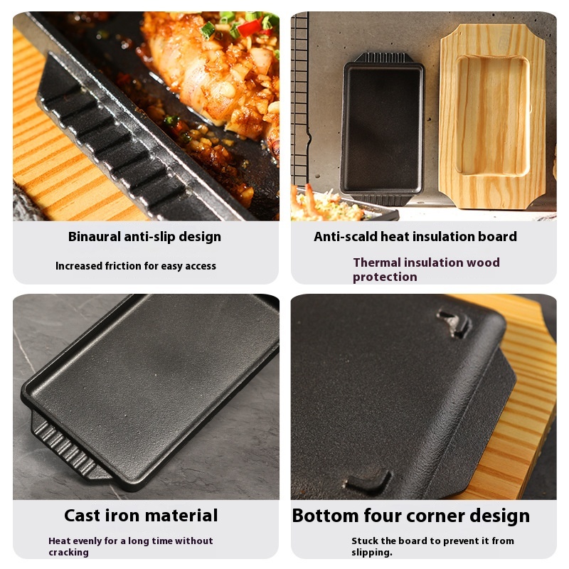 Cast Iron Teppanyaki Grill Pla – обзор и цена Camping Cooking Griddle