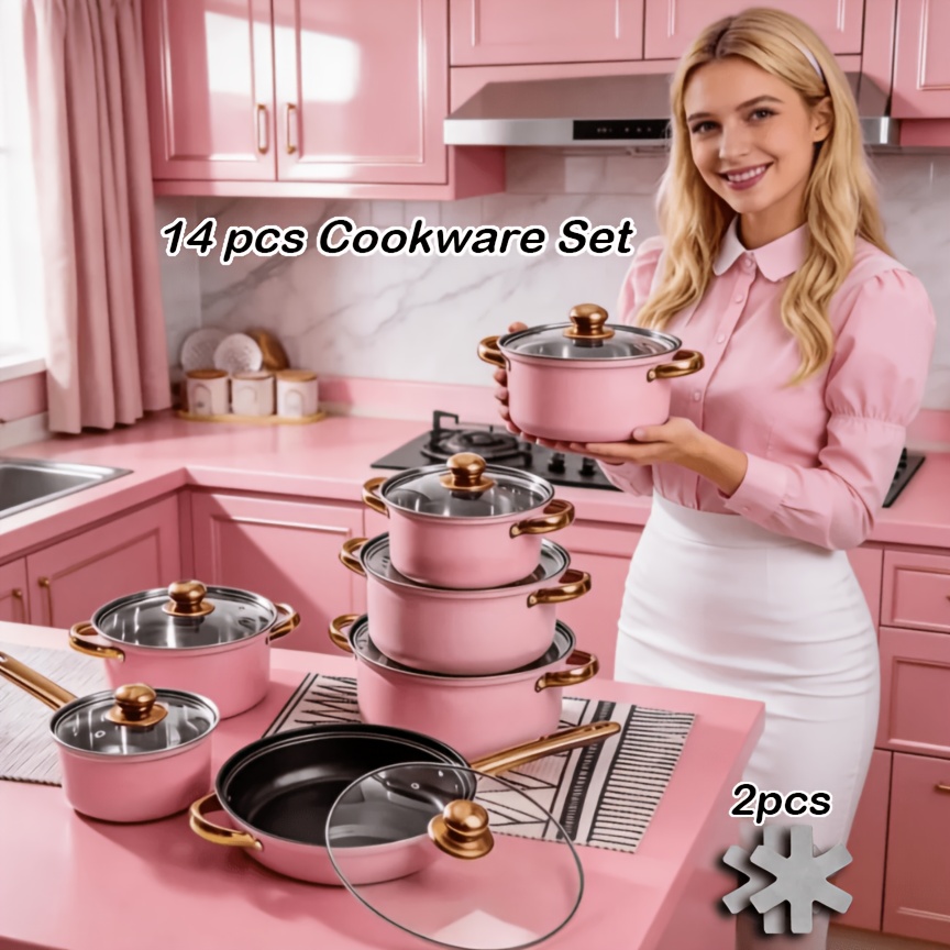 14pcs Stainless Steel Cookware – обзор и цена Camping Cooking Gifts