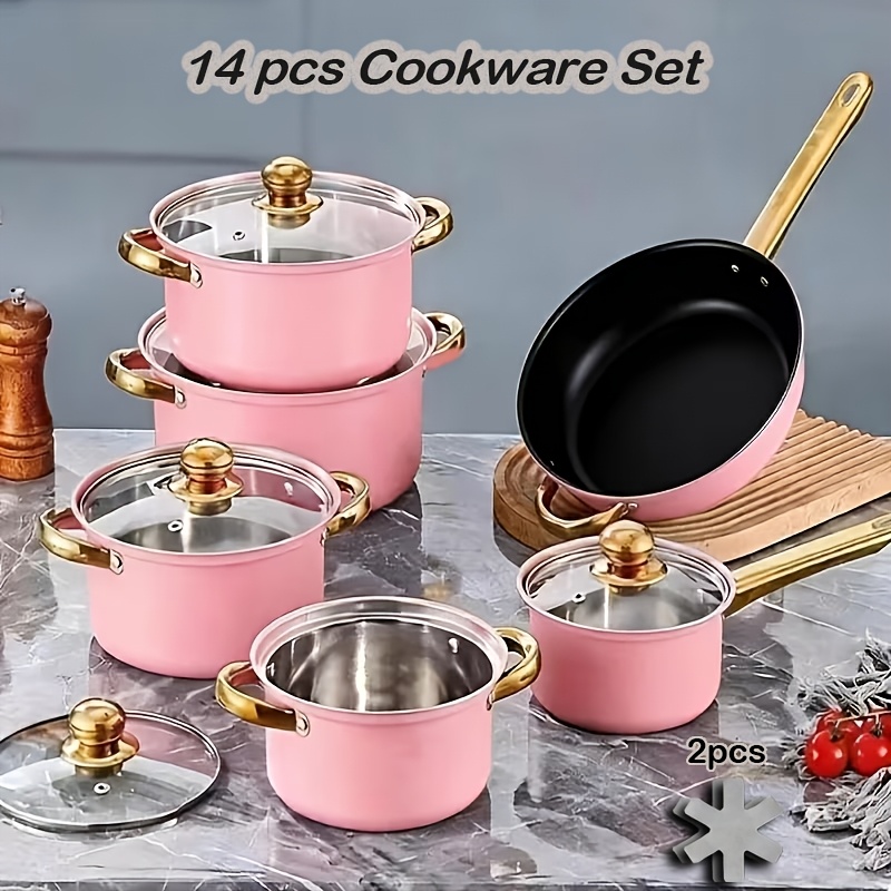 14pcs Stainless Steel Cookware – обзор и цена Camping Cooking Gifts