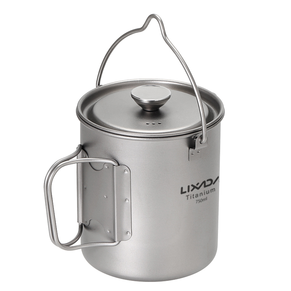 Ti Coffee Cup Lixada 750ml Tit – обзор и цена Camping Cooking Pot With Lid