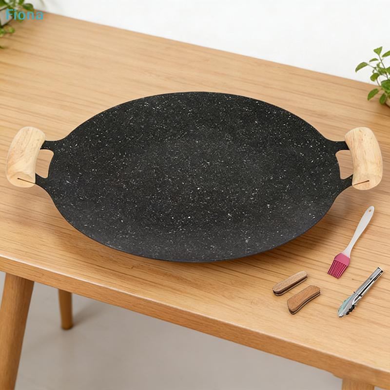 ✔Non-Stick BBQ Grill Pan with  – обзор и цена Camping Cooking Griddle