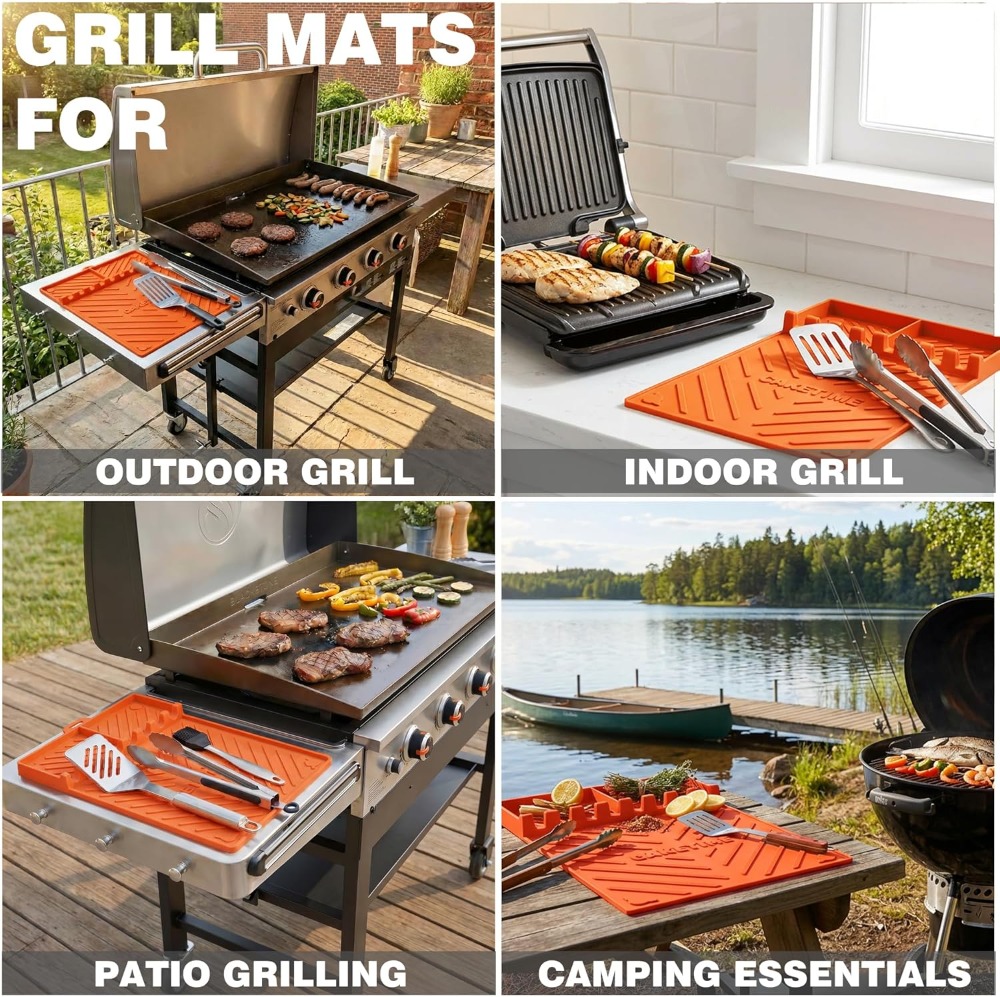 Silicone Grill Mats for Blacks – обзор и цена Camping Cooking Gifts