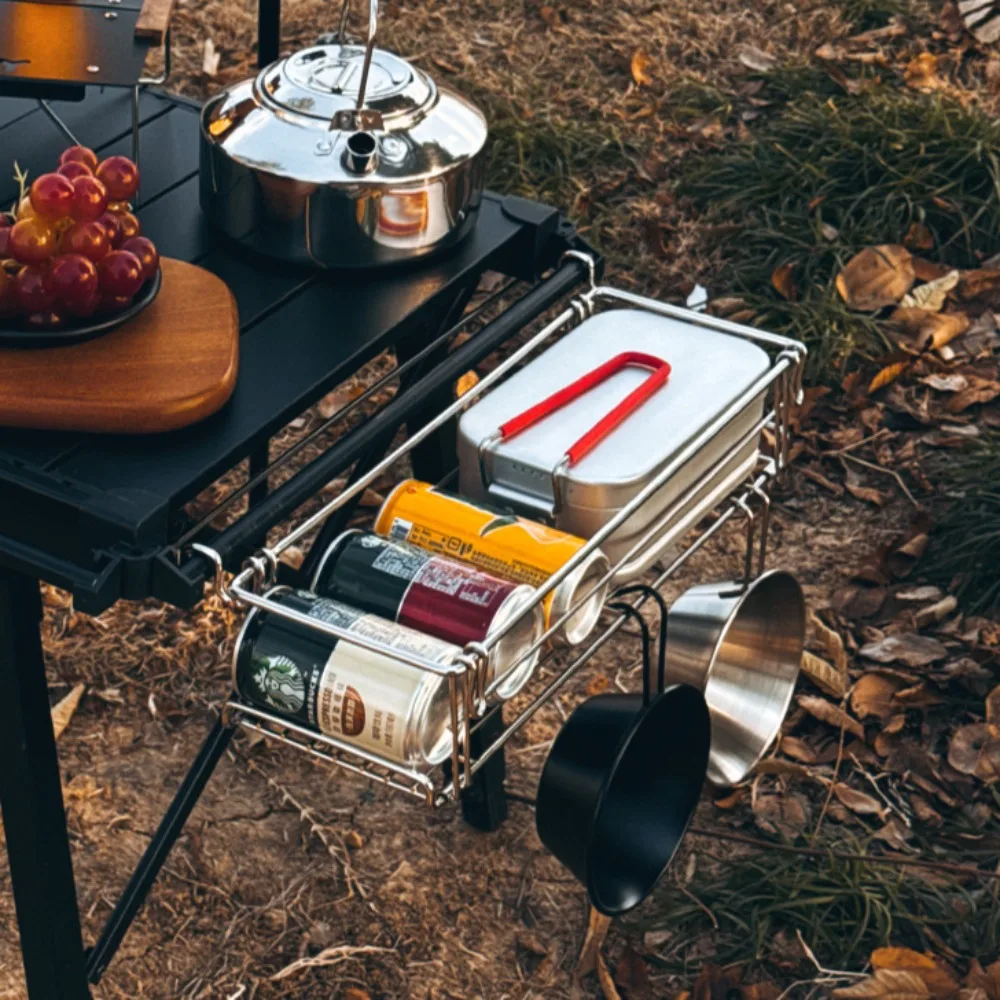 Aluminum IGT Table Side Storag – обзор и цена Camping Cooking Table With Storage