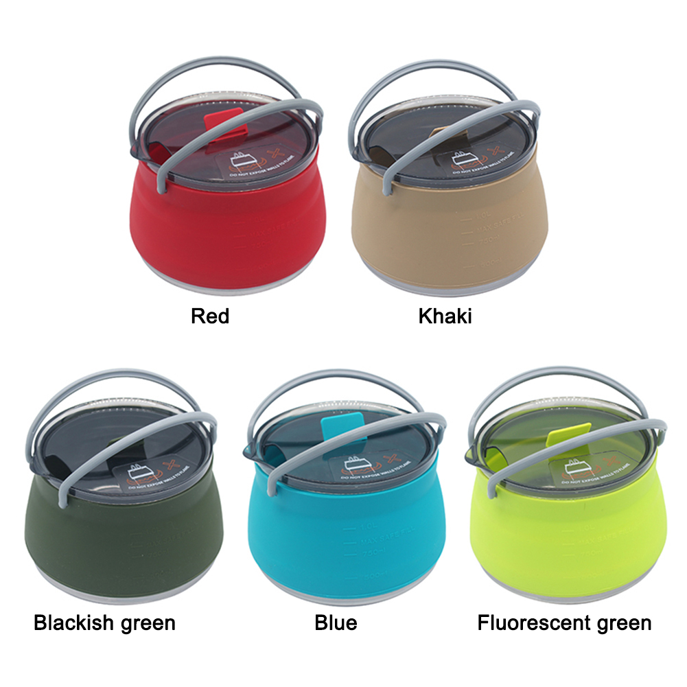 1L Outdoor Silicone Kettle  Ca – обзор и цена Camping Cooking Gifts