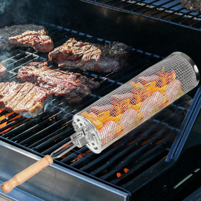 1pc Stainless Steel Rotating B – обзор и цена Camping Cooking Gifts