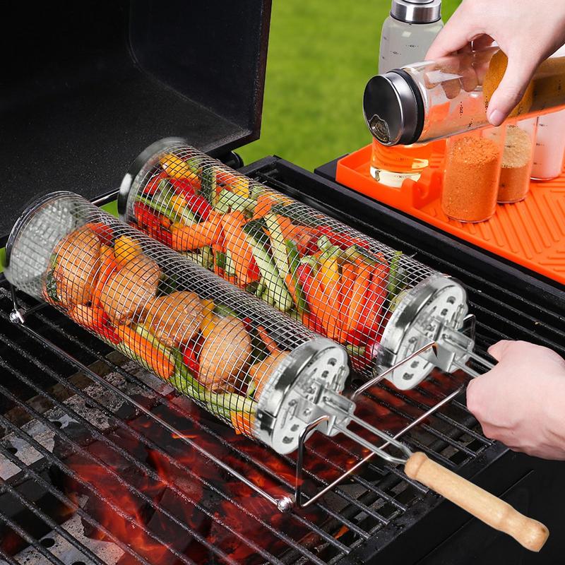 1pc Stainless Steel Rotating B – обзор и цена Camping Cooking Gifts