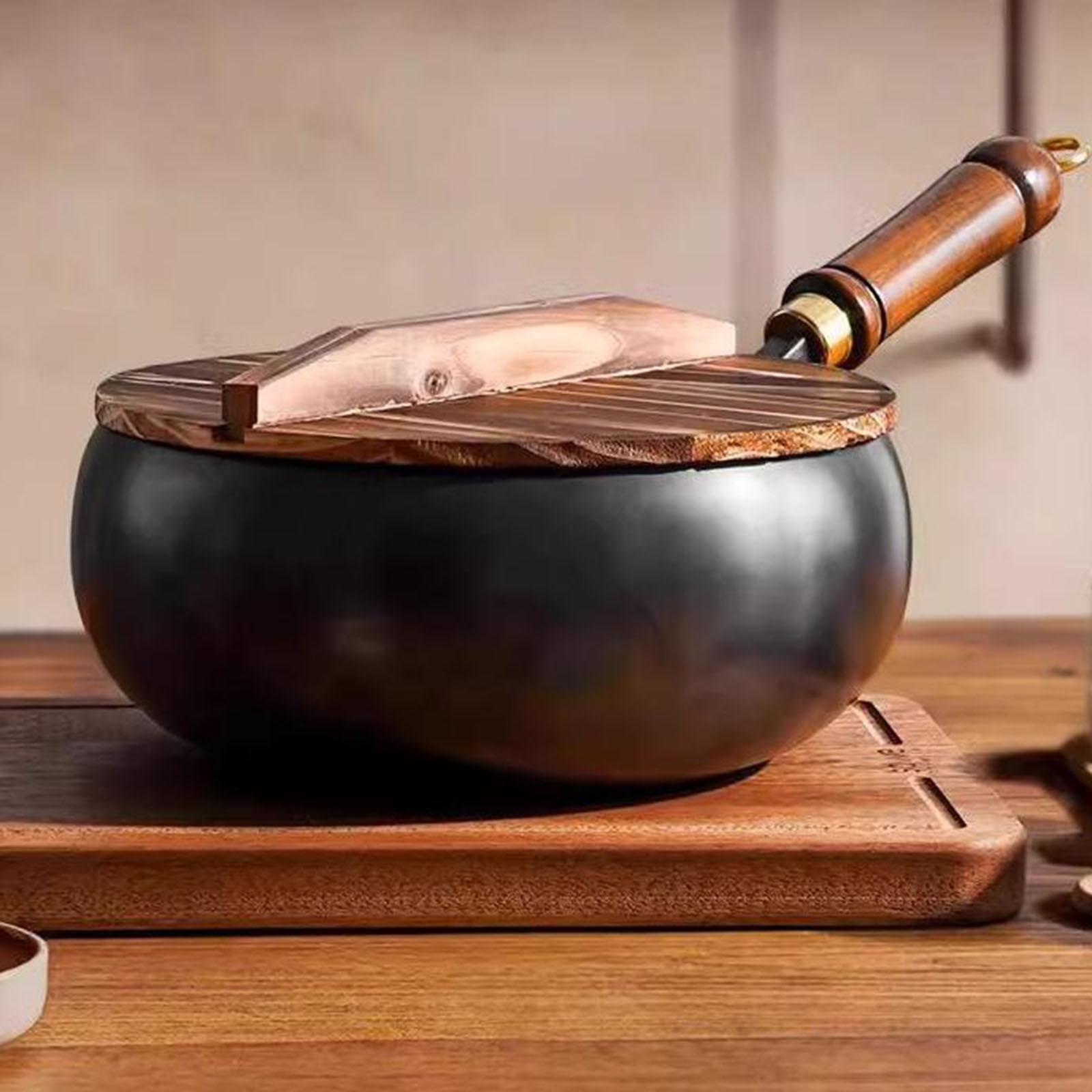 Non Coated Wok Chinese Wok Woo – обзор и цена Camping Cooking Cast Iron