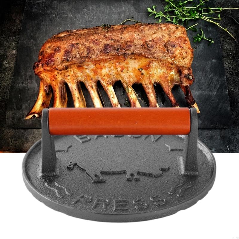 D0AD Cast Iron Patty Press wit – обзор и цена Camping Cooking Cast Iron