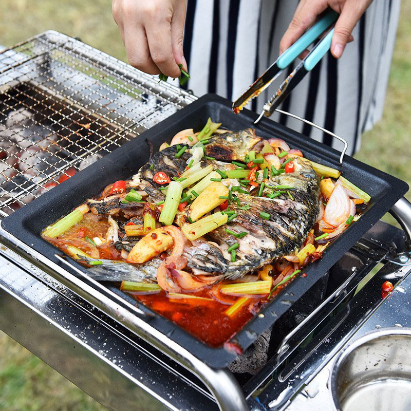 Outdoors Thick Square Grill Pa – обзор и цена Camping Cooking Plate