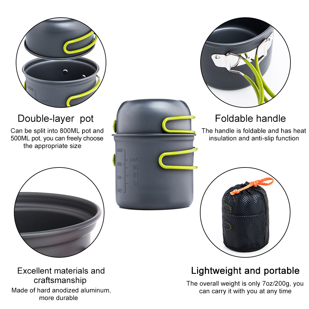 Widesea Ultralight Camping Coo – обзор и цена Camping Cooking Dishes