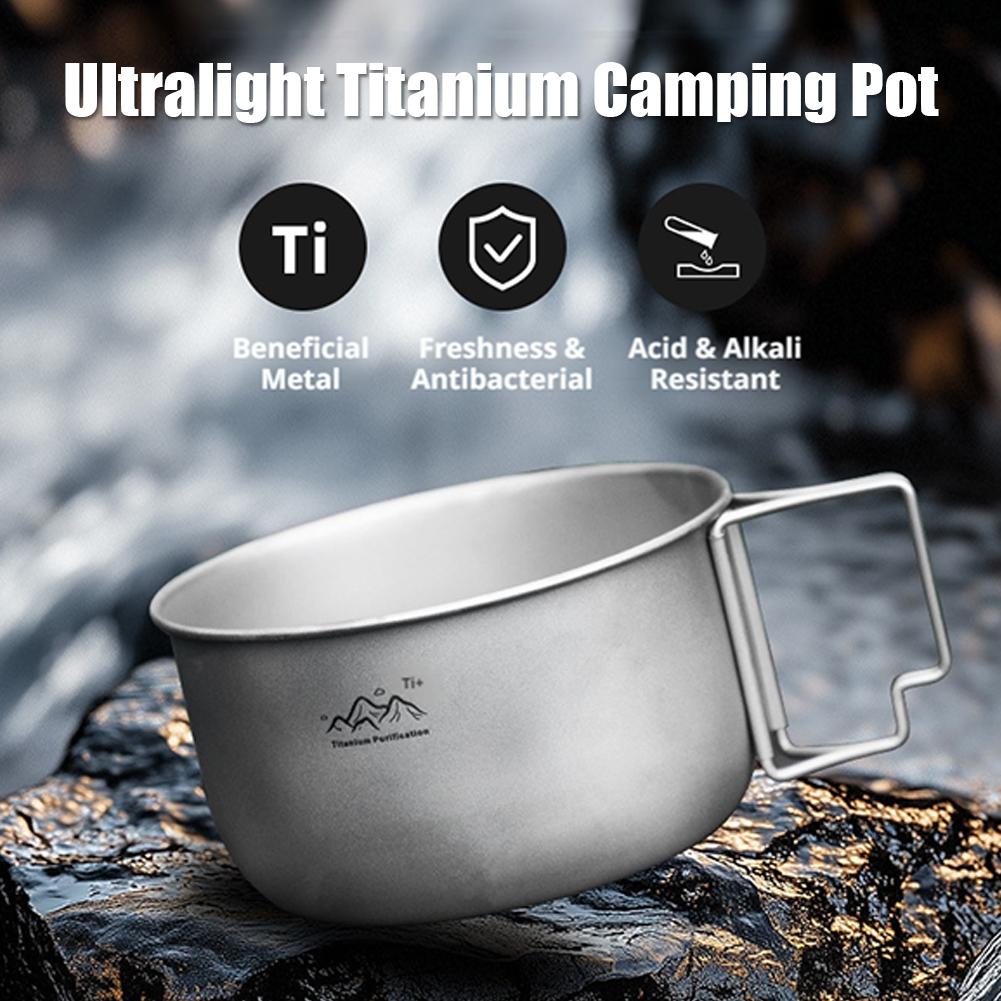 Titanium Hanging Pot Lightweig – обзор и цена Camping Cooking Pot With Lid