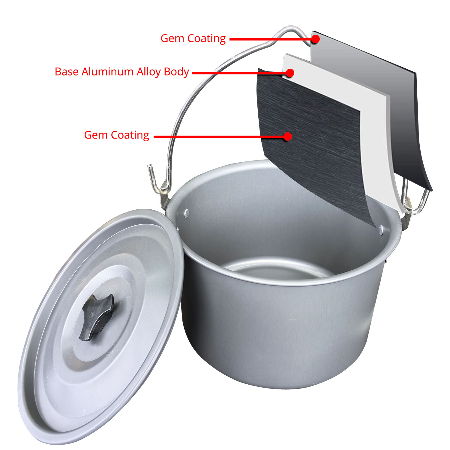 4L Outdoor Hanging Pot Camping – обзор и цена Camping Cooking Pot Large