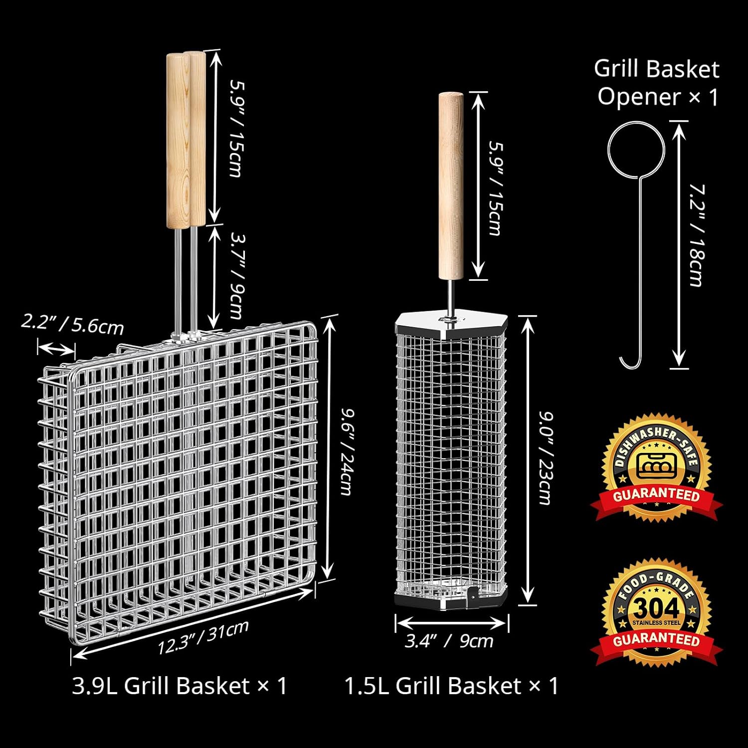 Grill Basket Set with Removabl – обзор и цена Camping Cooking Gifts