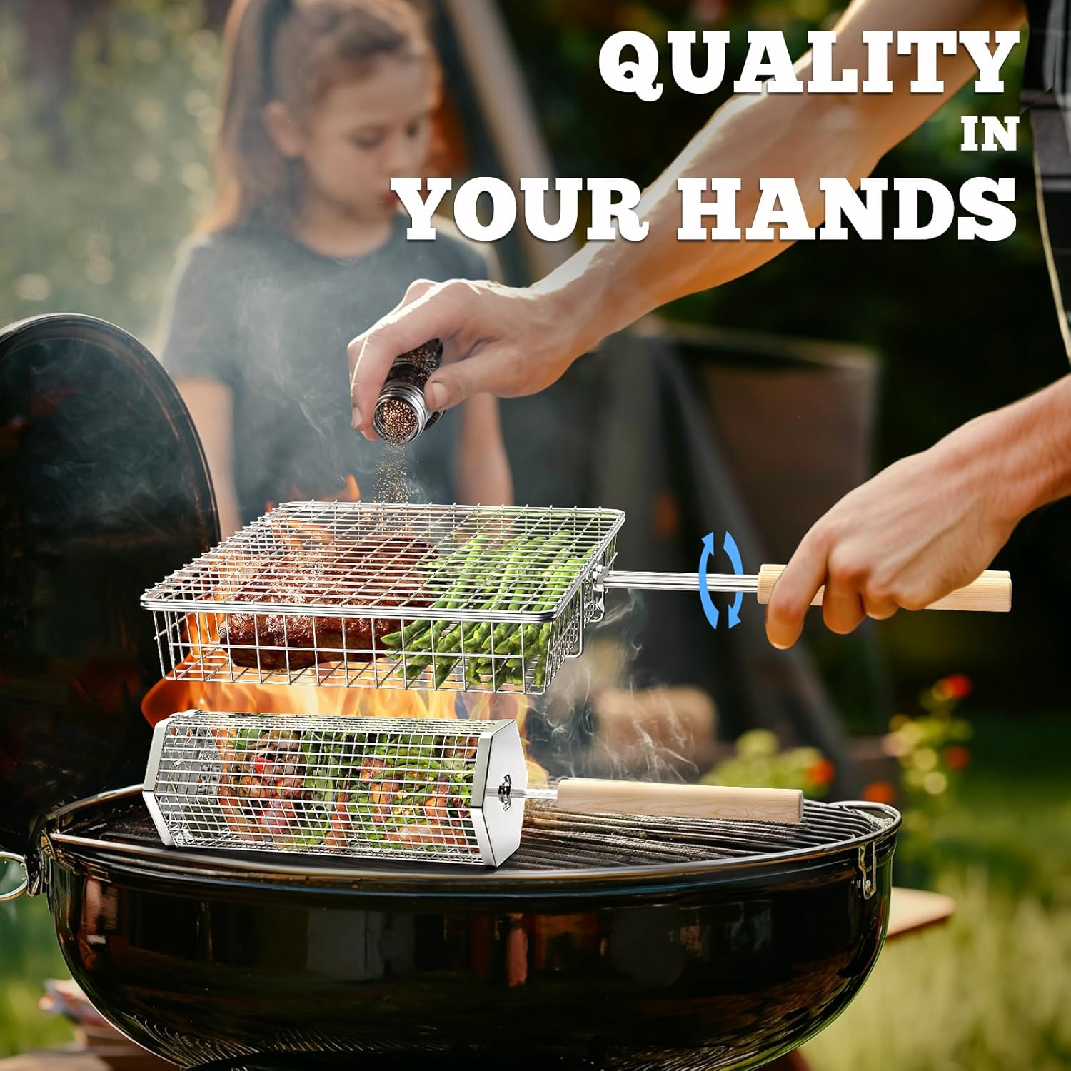 Grill Basket Set with Removabl – обзор и цена Camping Cooking Gifts