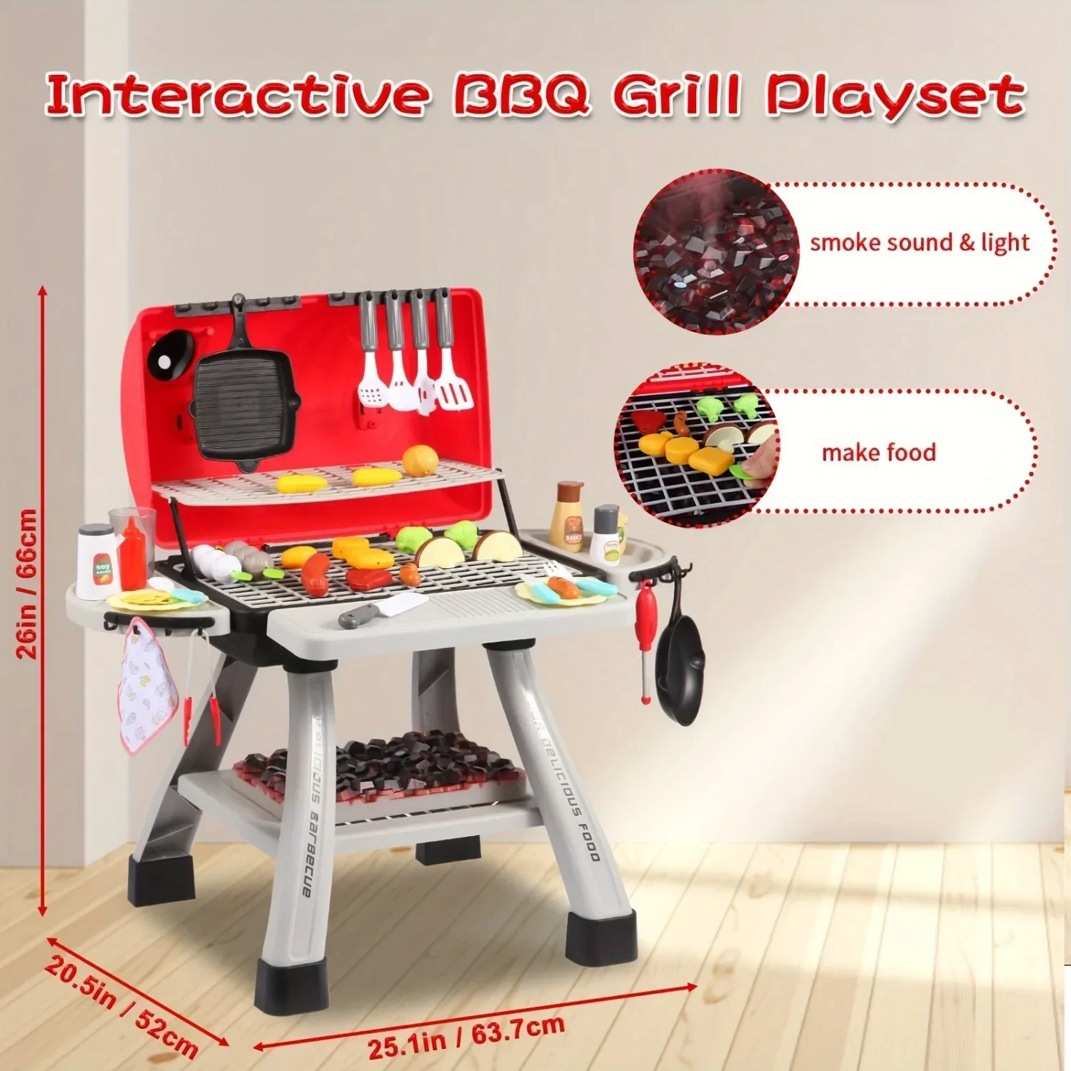 Barbecue Grill Toy Set Kids BB – обзор и цена Camping Cooking Gifts
