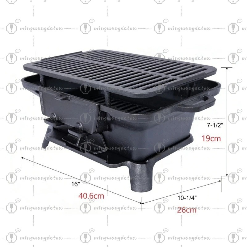 Cast Iron Charcoal Grill Non C – обзор и цена Camping Cooking Cast Iron