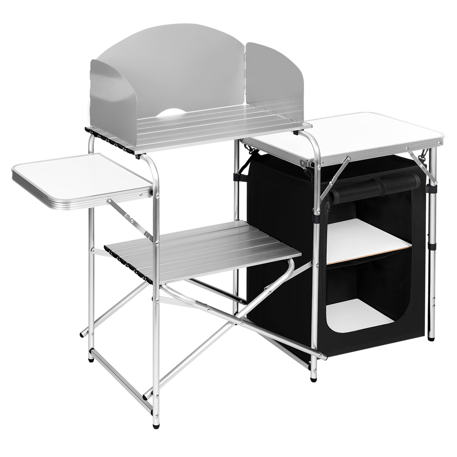 Aluminium Foldable Camping Cab – обзор и цена Camping Cooking Table With Storage