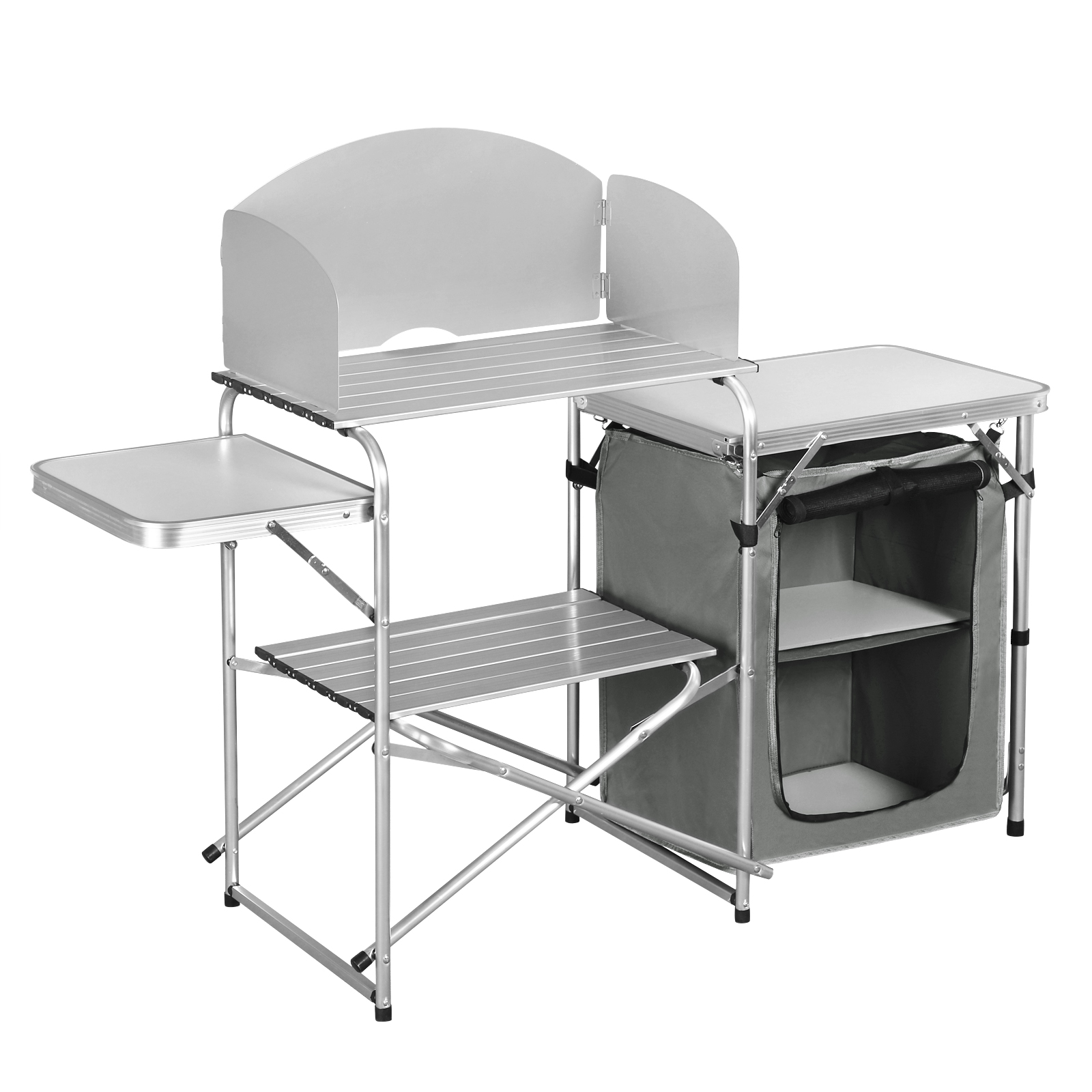Aluminium Foldable Camping Cab – обзор и цена Camping Cooking Table With Storage