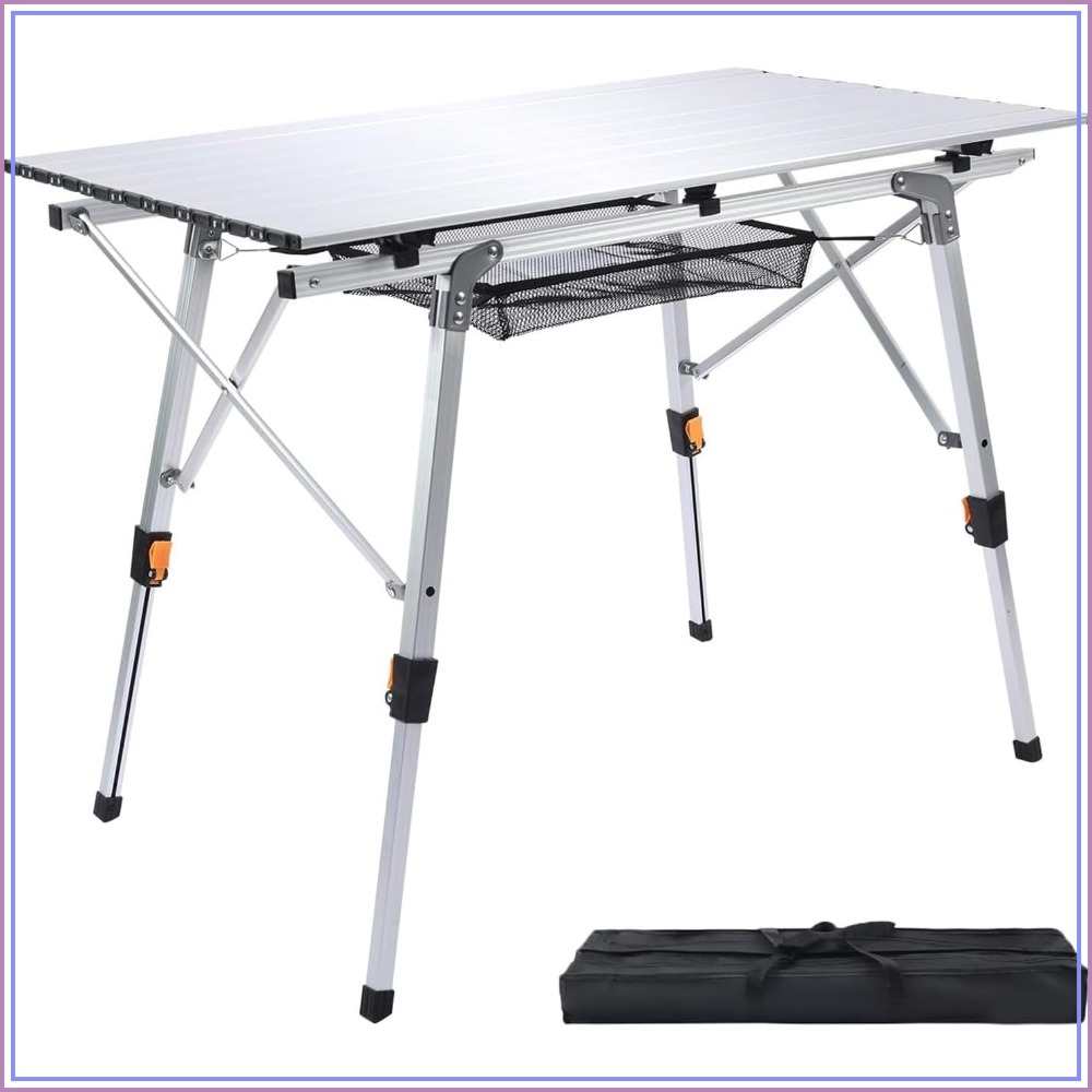 Folding Outdoor Camping Table  – обзор и цена Camping Cooking Table With Storage