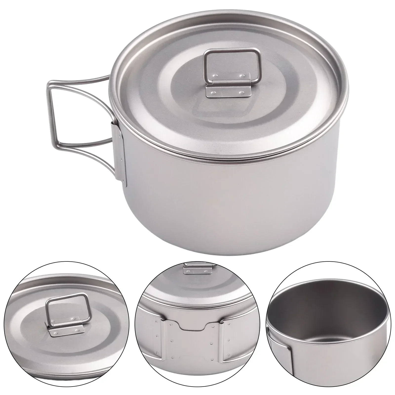Titanium Bowl With Folding Han – обзор и цена Camping Cooking Pot With Lid
