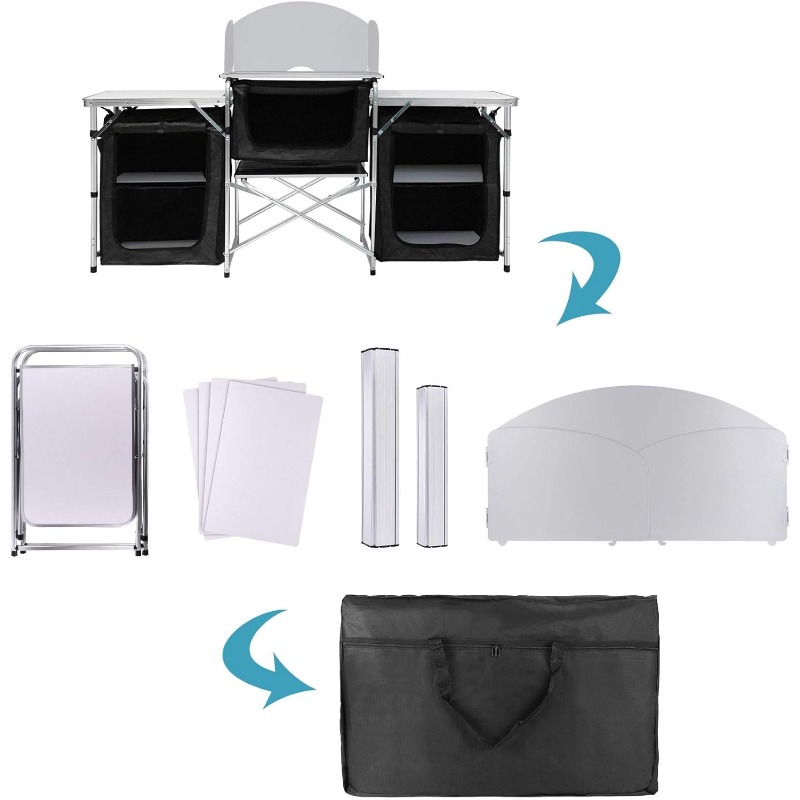 Hot-selling Outdoor Camping Mo – обзор и цена Camping Cooking Table With Storage