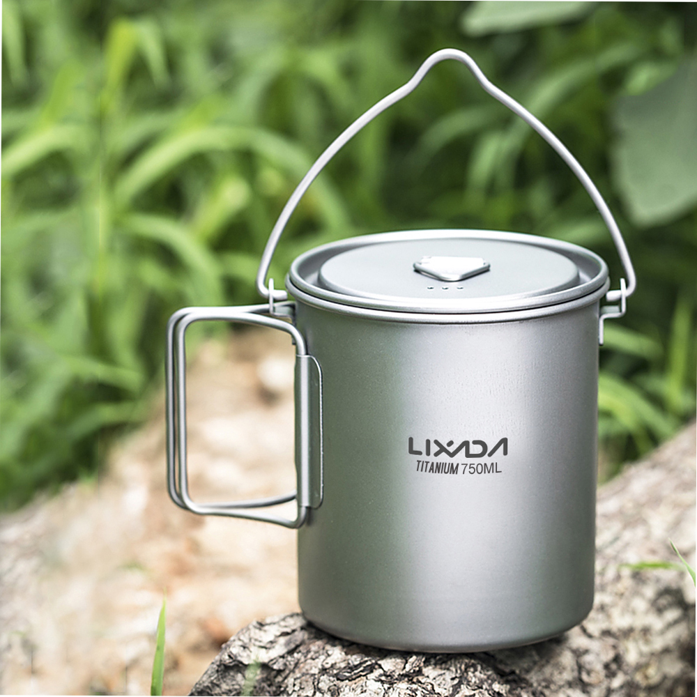 Ultralight 750ml Titanium Pot  – обзор и цена Camping Cooking Pot With Lid