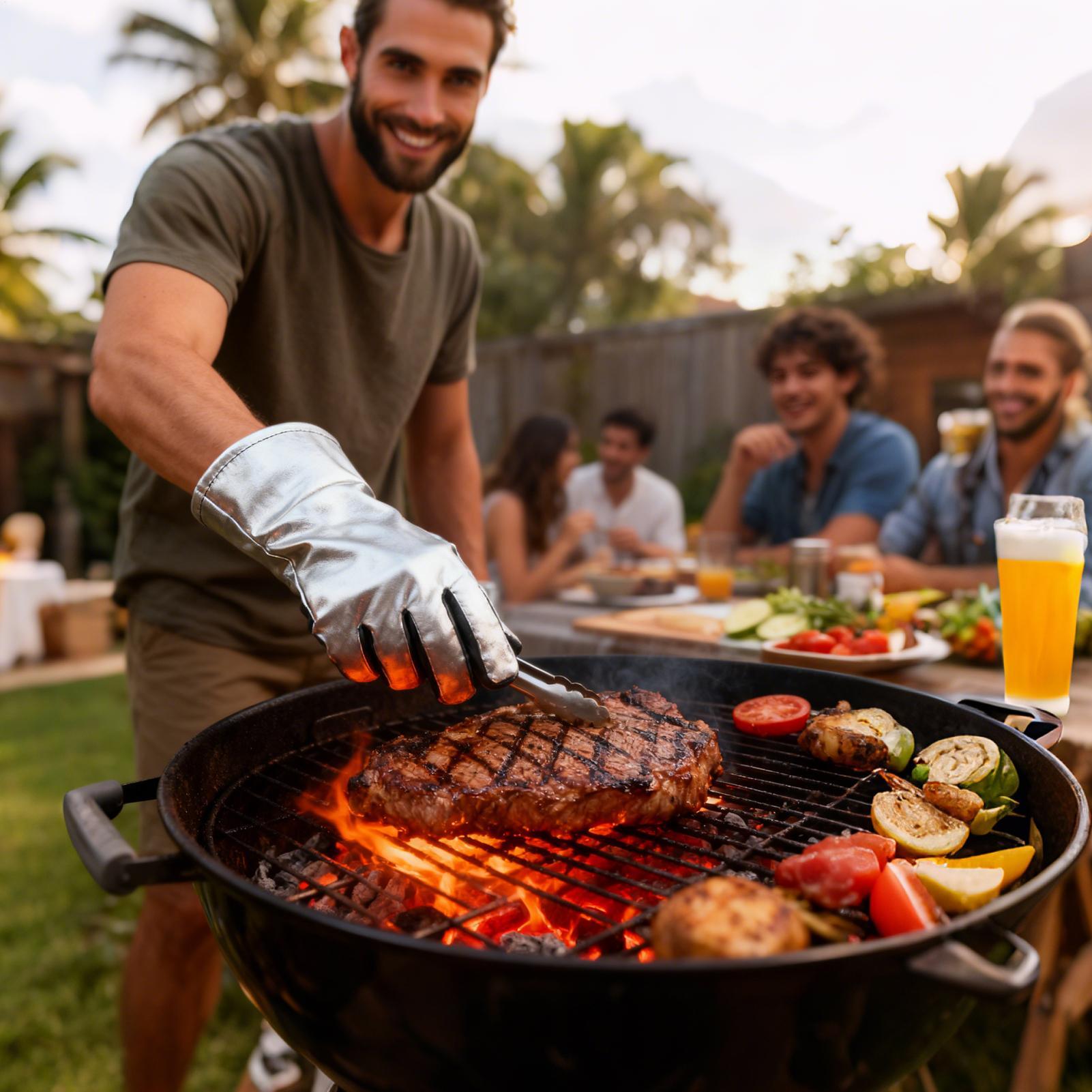 Grill Gloves Insulated Anti-Sc – обзор и цена Camping Cooking Ovens